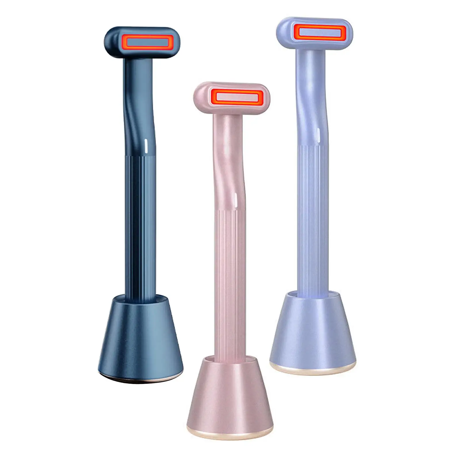 Eye Massager Hot Compress Promote Essence Absorption Vibration Import 350MA Rechargeable for Bags Puffiness Wand |