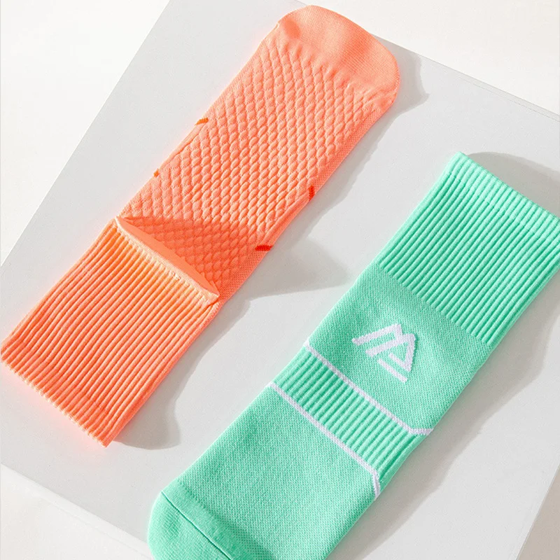 Multicolor Unisex Football Basketball Socks Thickened Wear-resistant Cycling Mountaineering Fitness Breathable Socks Two Pairs