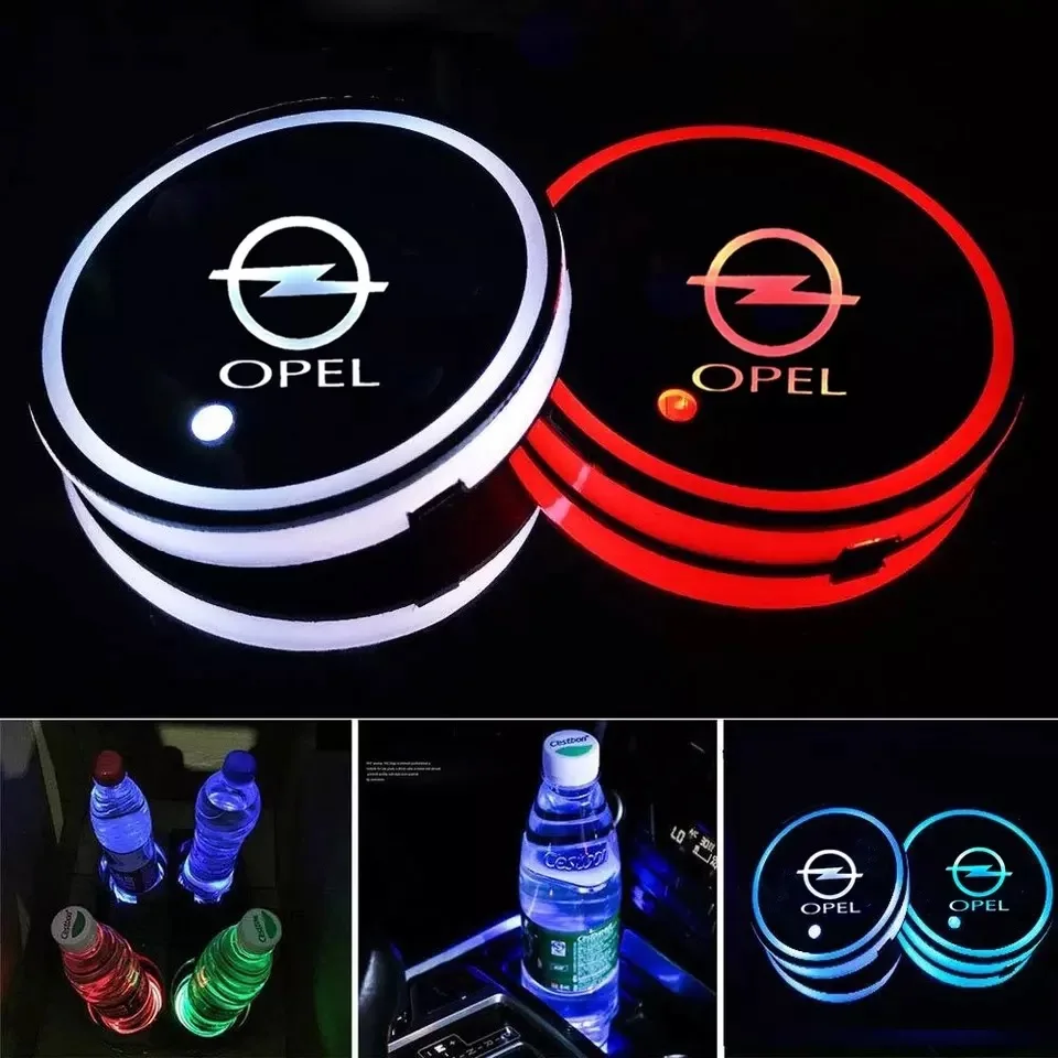 

Led Car Luminous Coaster Accessorie Water Cup Holder Mat For Lexus KIA Mazda Opel Citroen Ford Fiat Peugeot Honda OPEL Toyota