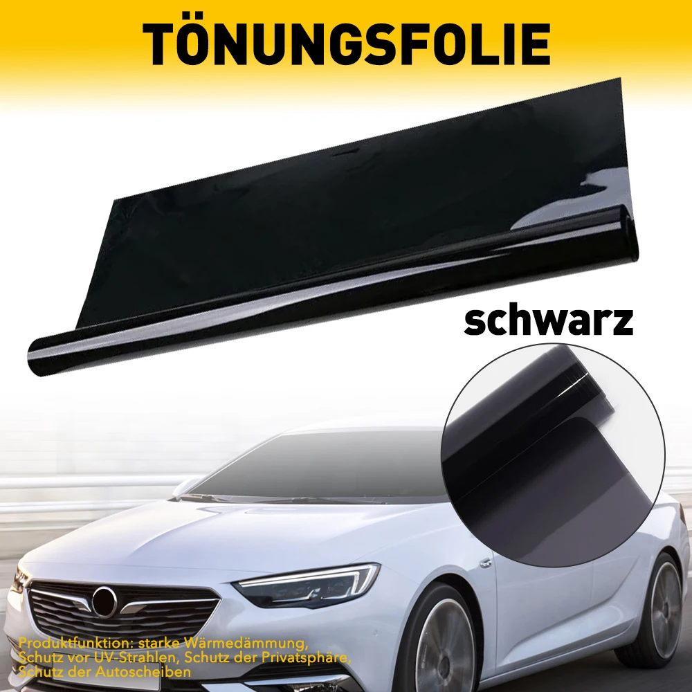 75x3 м 1/5/15/20 процентов VLT черная пленка для тонировки окон автомобиля защиты от