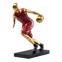home decoration resin basketball football player bedroom living room ornaments world cup souvenirs office decor sculpture gifts