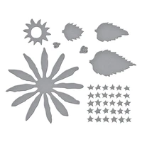 2022 sunflower and ladybugs etched cutting dies scrapbooking album greeting card decoration diy craft paper embossed templates