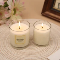 soy wax scented candle ins home decoration gifts simple style scented candle in glass