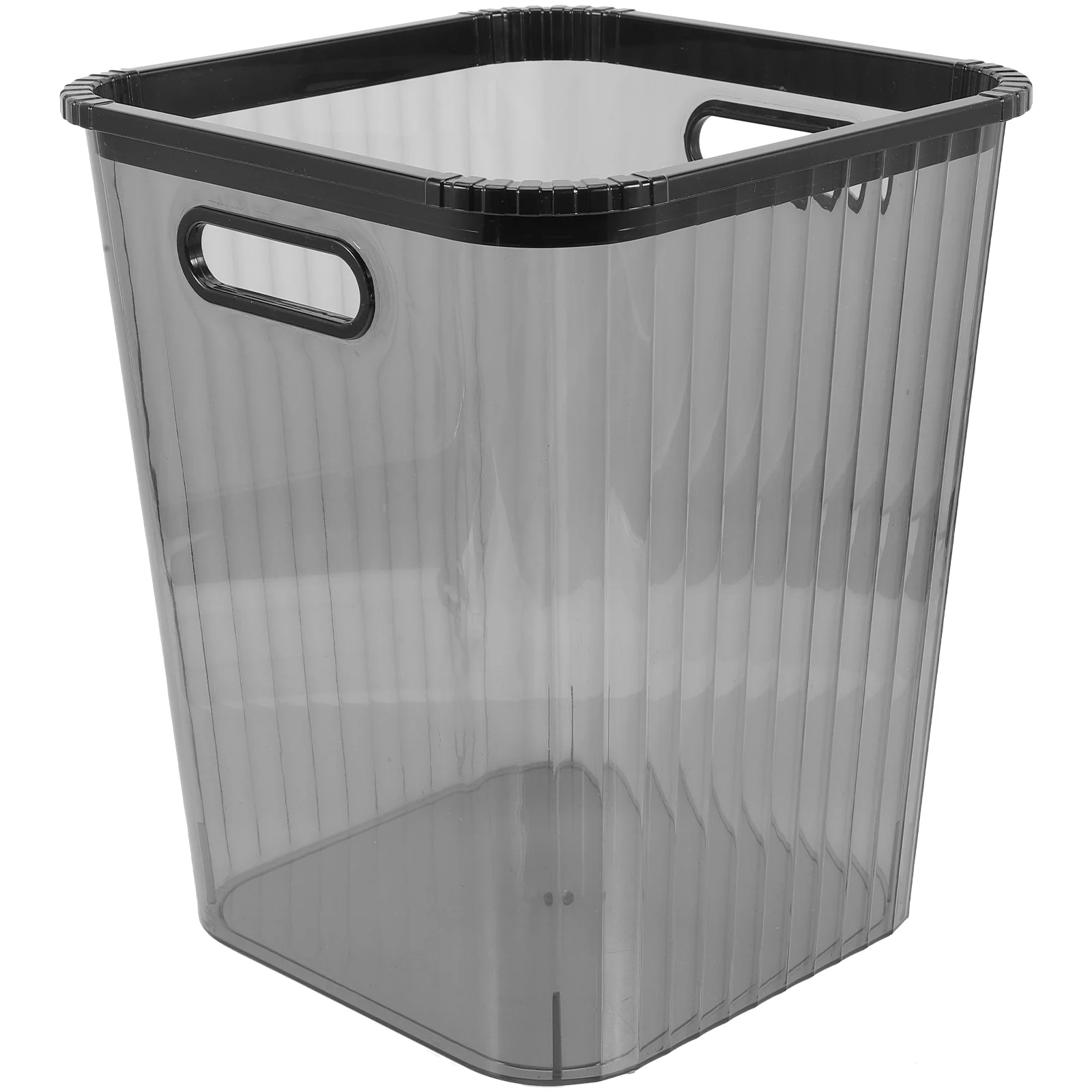 

Can Trash Garbage Bin Basket Container Waste Kitchen Clear Bathroom Wastebasket Rubbish Bedroom Recycling Bucket Home Desk