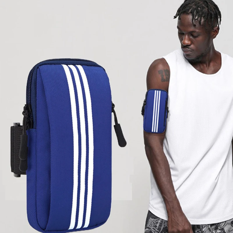 Men Women Arm Sports Bags Gym Fitness Money Keys Storage Package Phone Headset Hole Simple Style Golf Outdoor Running Armband