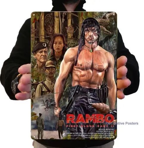 

Металлический постер фильма «Первая кровь», Сильвестр, 20x30 см