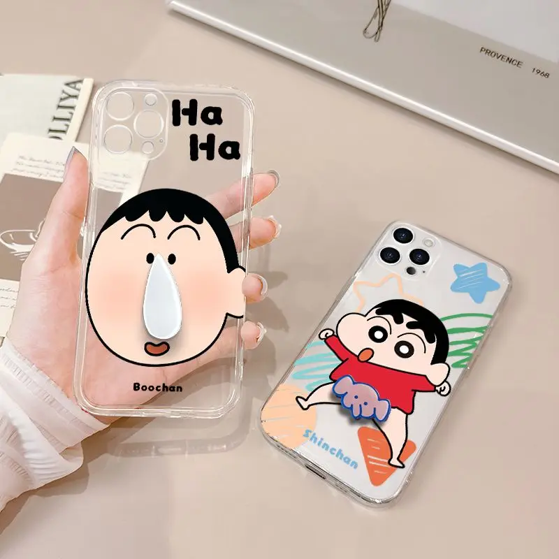 

Crayon Shin-Chan, мультфильм, планшетофон, планшетофон 14Pro/13/12/11/xr/xs/8/7/6, вращающийся слон, прозрачный защитный чехол