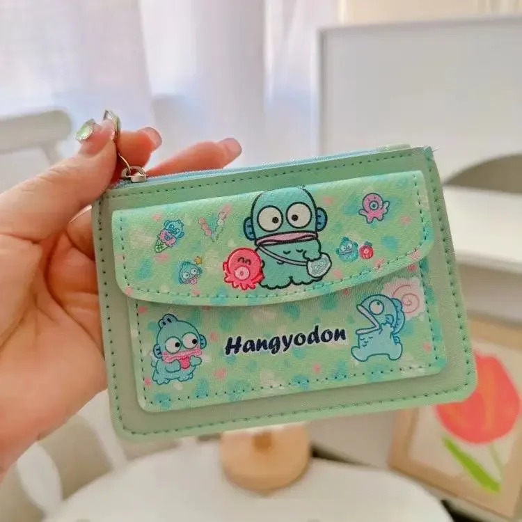 Sanrio kuromi кошелек hello kitty японский милый мультфильм девушка для монет держатель