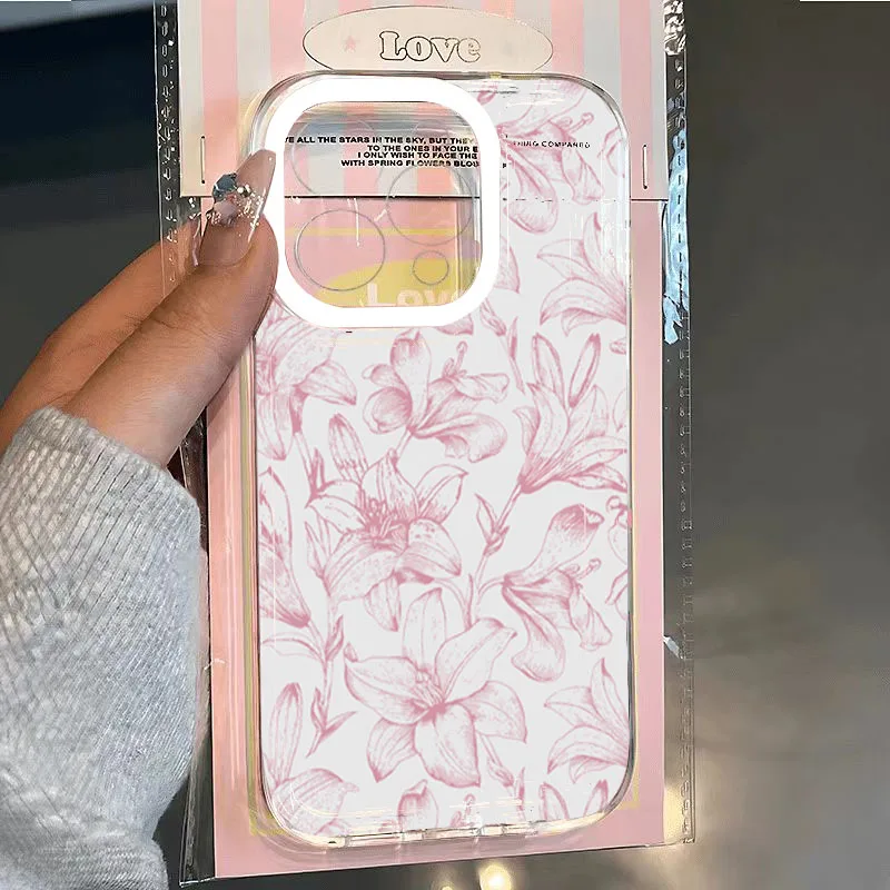 Фото Чехол для Xiaomi 14T Pro Vintage Hand-Drawn Blue Floral Мягкие прозрачные чехлы для телефонов Xiaomi Mi 11 Lite 5G 14 13 12 13T 12T Cover №3