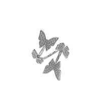 an exaggerated butterfly opening ring in super fairy 3d butterfly index finger ring is an exquisite gift for women