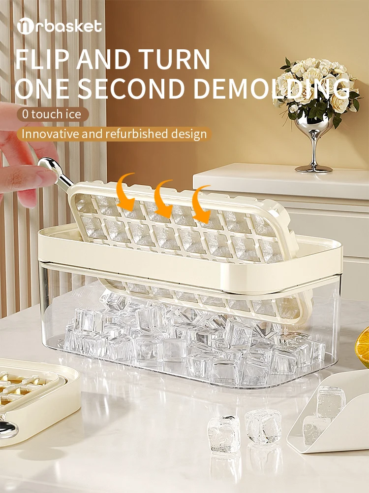 Г-н корзина откидная и нажимная форма для льда однотонный силиконовый материал