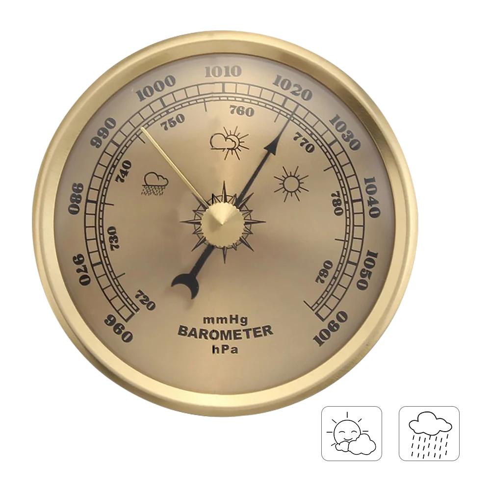 

Household Weather Station Barometer Thermometer Hygrometer Wall Hanging Pressure Gauge Weather Station Hygrometer Indoor