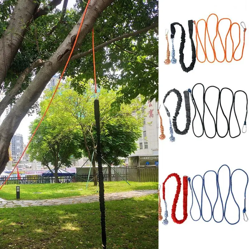 

Dog Rope Toy Spring Pole Toys Outdoor Hanging Exercise Rope Bite Resistant Dog Rope Toys Pull & Tug Chew Toys For Indoor Play