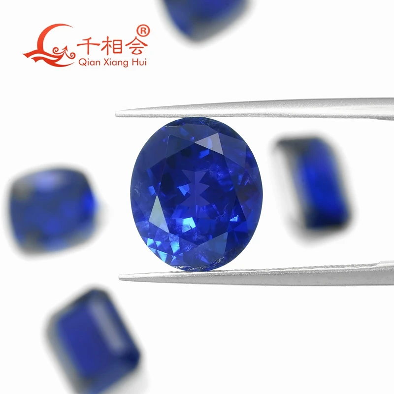9x11 мм овальной формы Королевского синего цвета иттрий алюминий гранат