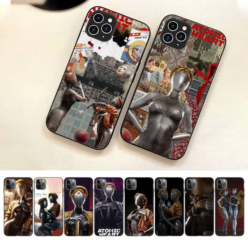 

Atomic Hearts Phone Case For Iphone 7 8 Plus X Xr Xs 11 12 13 Se2020 Mini Mobile Iphones 14 Pro Max Case