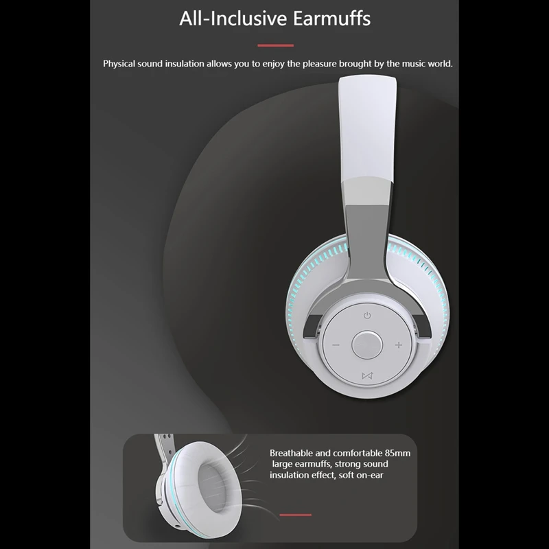 Лучшие предложения Bluetooth 5 1 наушники цветная гарнитура беспроводные для игровой