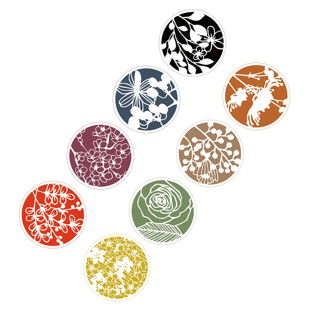 

8 Pcs Creative Painting Templates Plastic Hollow Out Templates for Tiles Notebooks Wood Walls Diary