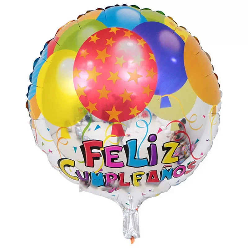 

1PC 18-inch happy birthday balloon Aluminum foil Helium balloons birthday party decorations kids toy Supplies
