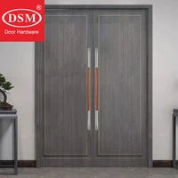 800mm polishing sus304 stainless steel plus sapele wood entrance door pull handle woodenframeglass doors pulls pa 229