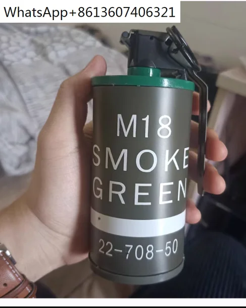 

Манекен дыма Raptor M18, модель банки для страйкбола, для военных игр, косплея, реквизит 3000, Круглый многоразовый биополимерный портативный BB-флакон