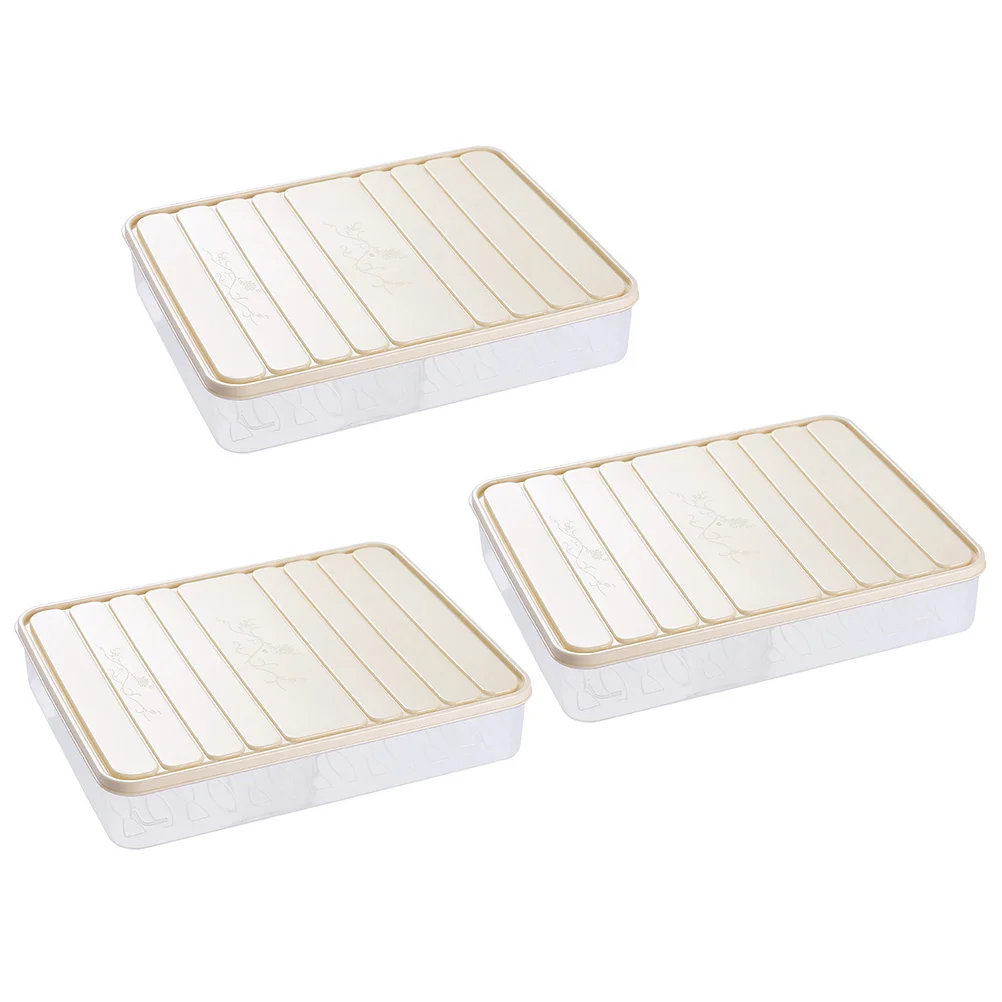 

3 Pcs Crisper Condiment Containers Refrigerator Fruit Containers Condiment Accessories Box Refrigerator Containers Organizer