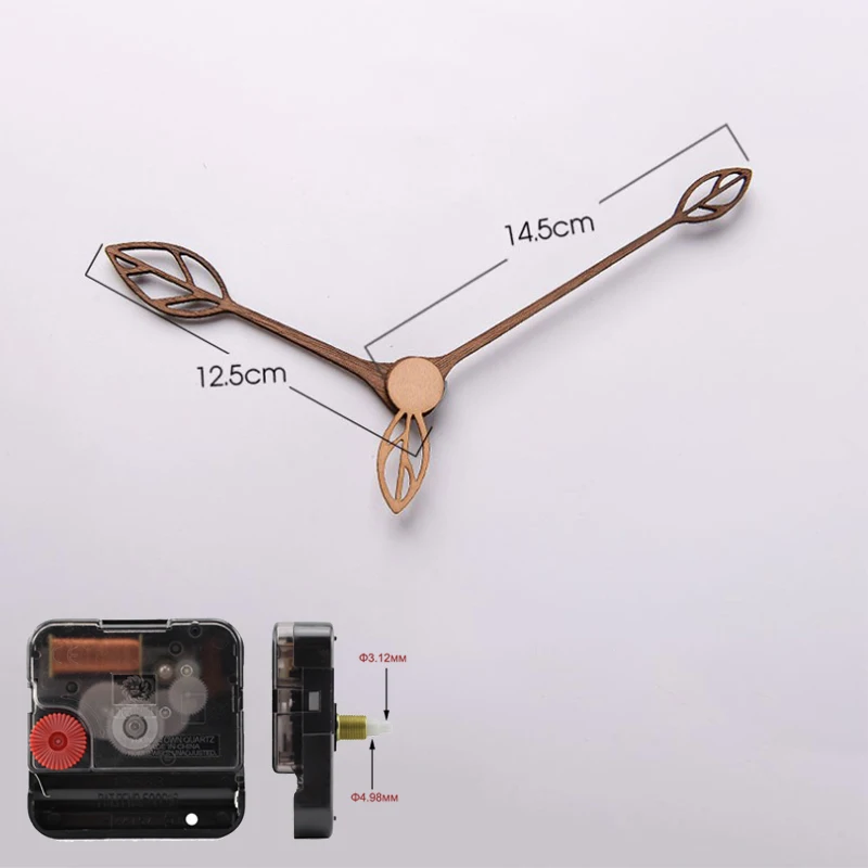 Деревянные стрелки с 12888 бесшумные для 3D настенных часов 12-14 дюймов