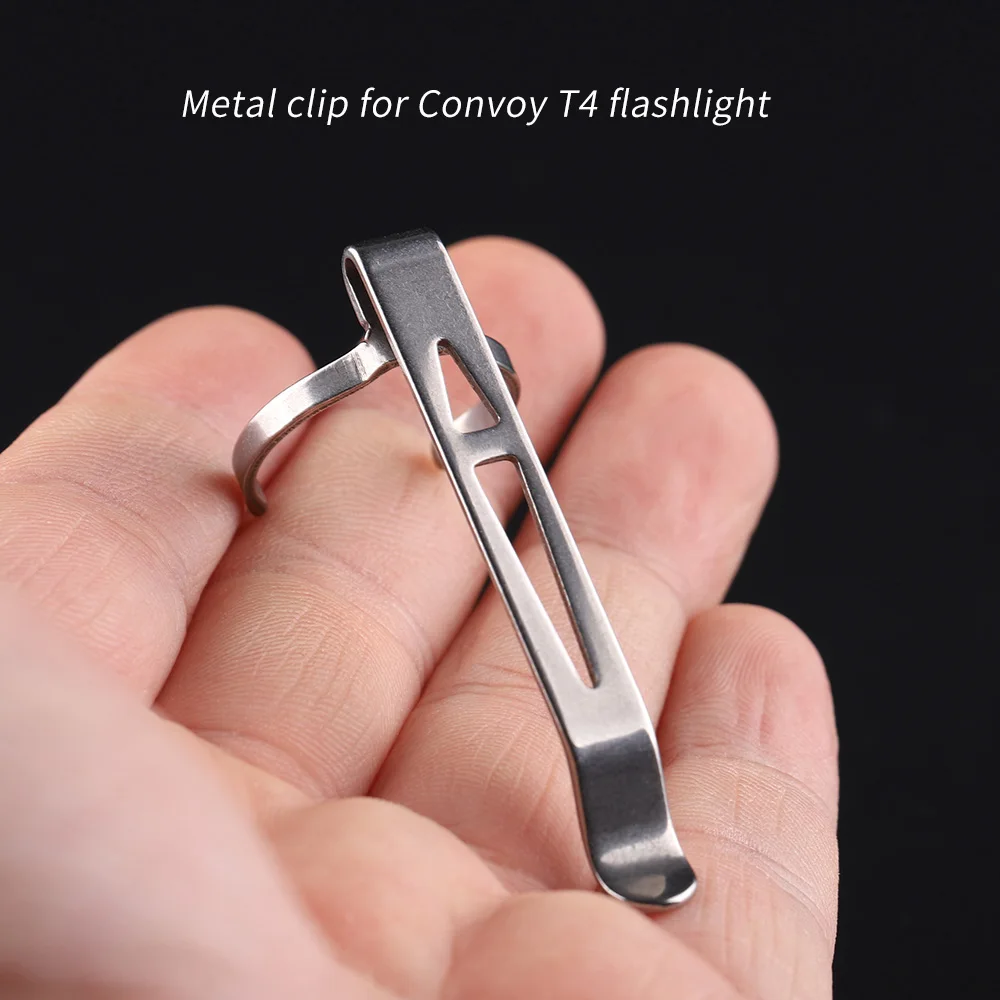 Зажим из нержавеющей стали для фонарика Convoy T4
