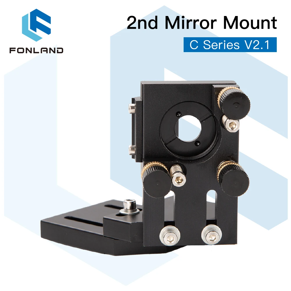 FONLAND CO2 Black Second Laser Mount Mirror 25mm Mirror Mount Integrative Mount For Lase Engraving Machine enlarge