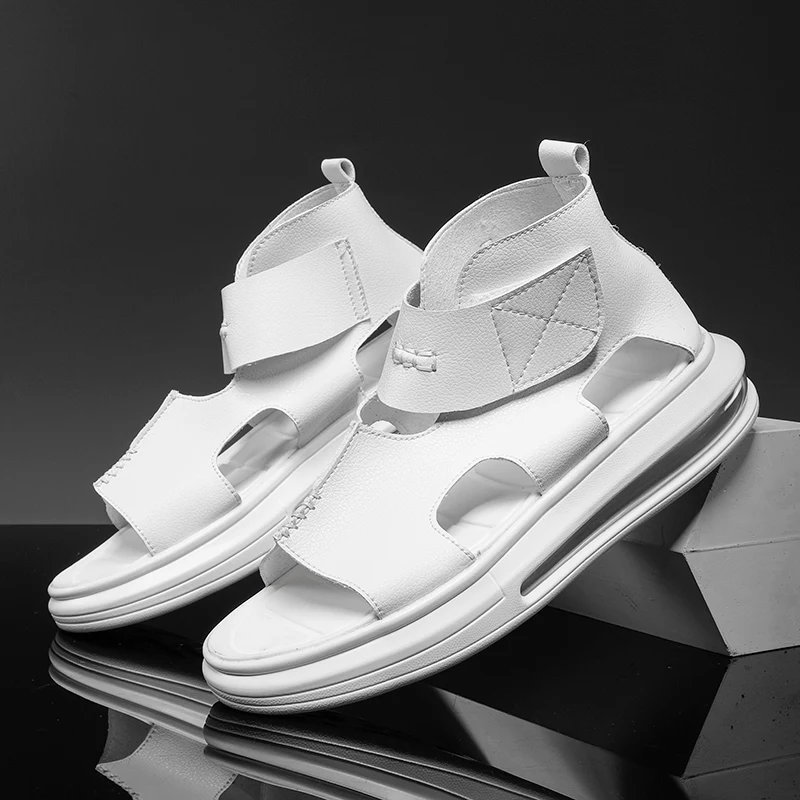 Сандалии мужские с воздушной подушкой микрофибра кожа Нескользящие