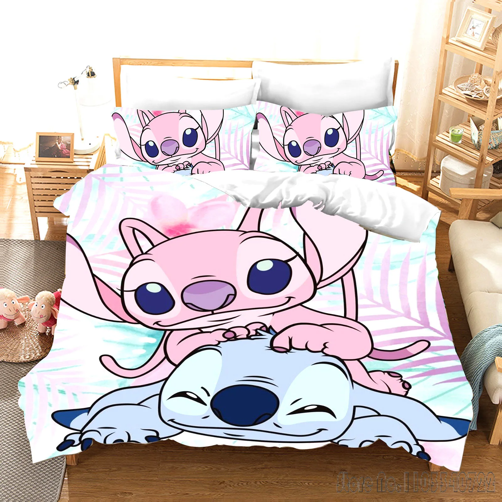 Комплект пододеяльника Lilo & Stitc с мультяшным рисунком Love для детей HD одеяло