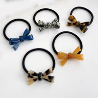 geometry high stretch bow hair tie hair accessories for women rubber band girl ponytail holder hairband korea hairwear wholesale