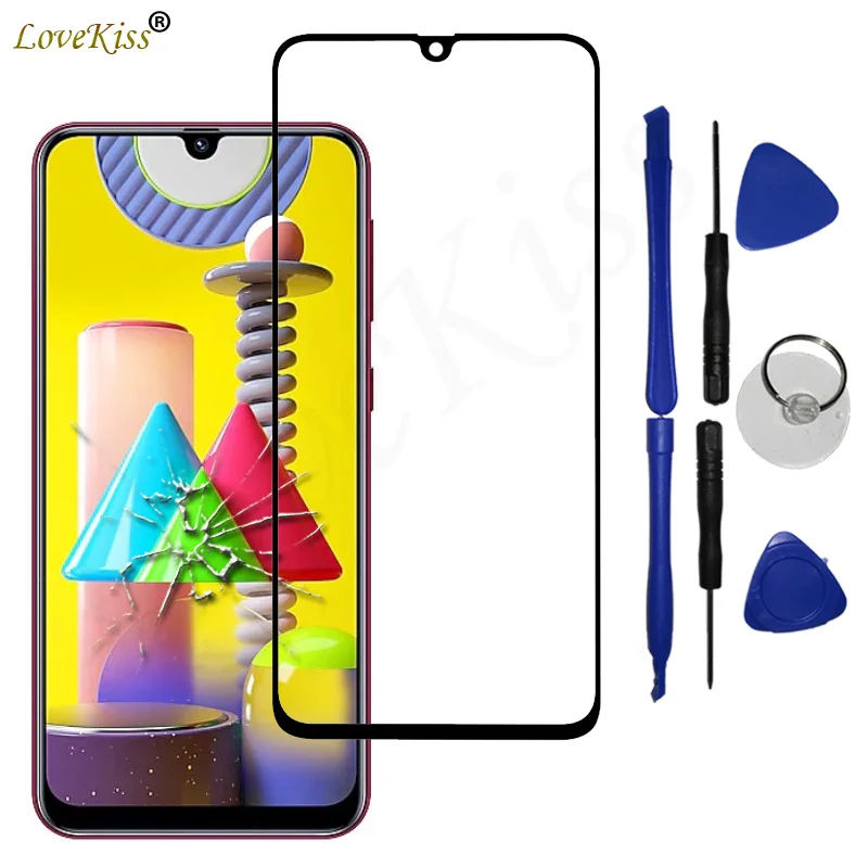 Передняя панель для Samsung Galaxy M10 M30 M11 M12 M21 M21S M31 M31S M30S M51 сенсорный экран стеклянная
