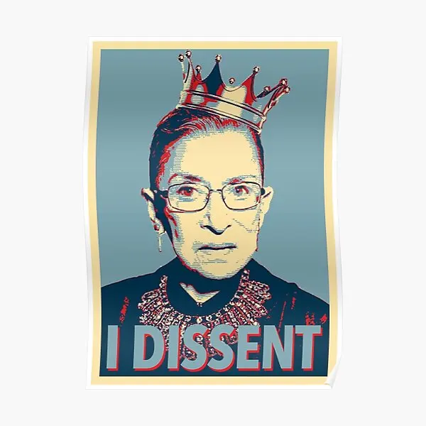 Известный постер Rbg I инакомысное Искусство Декор роспись забавная Современная винтажная комната Декор картина на стену домашняя живопись без рамки