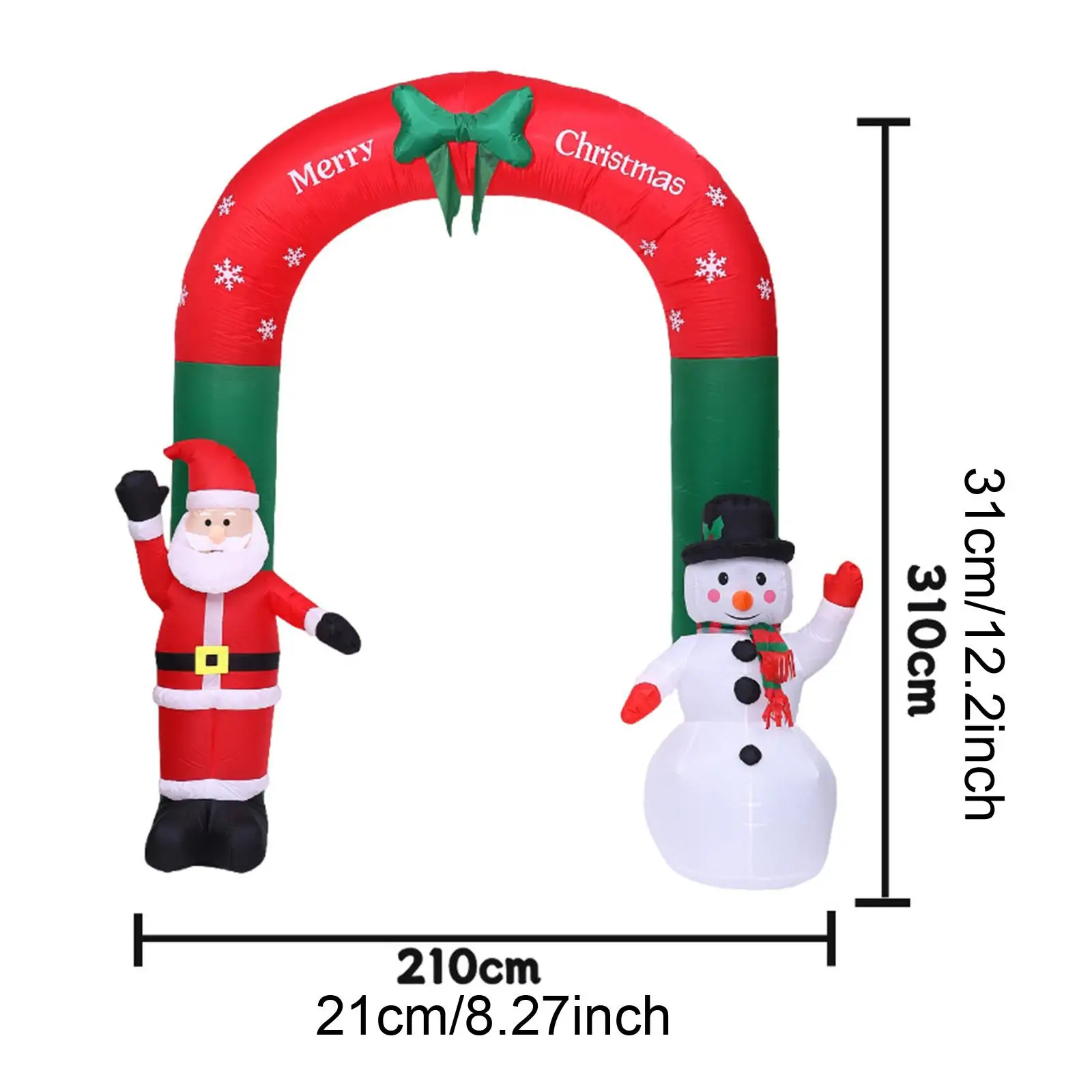 Рождественская надувная арка высотой 3 1 м с подсветкой ЕС 220 В праздничное