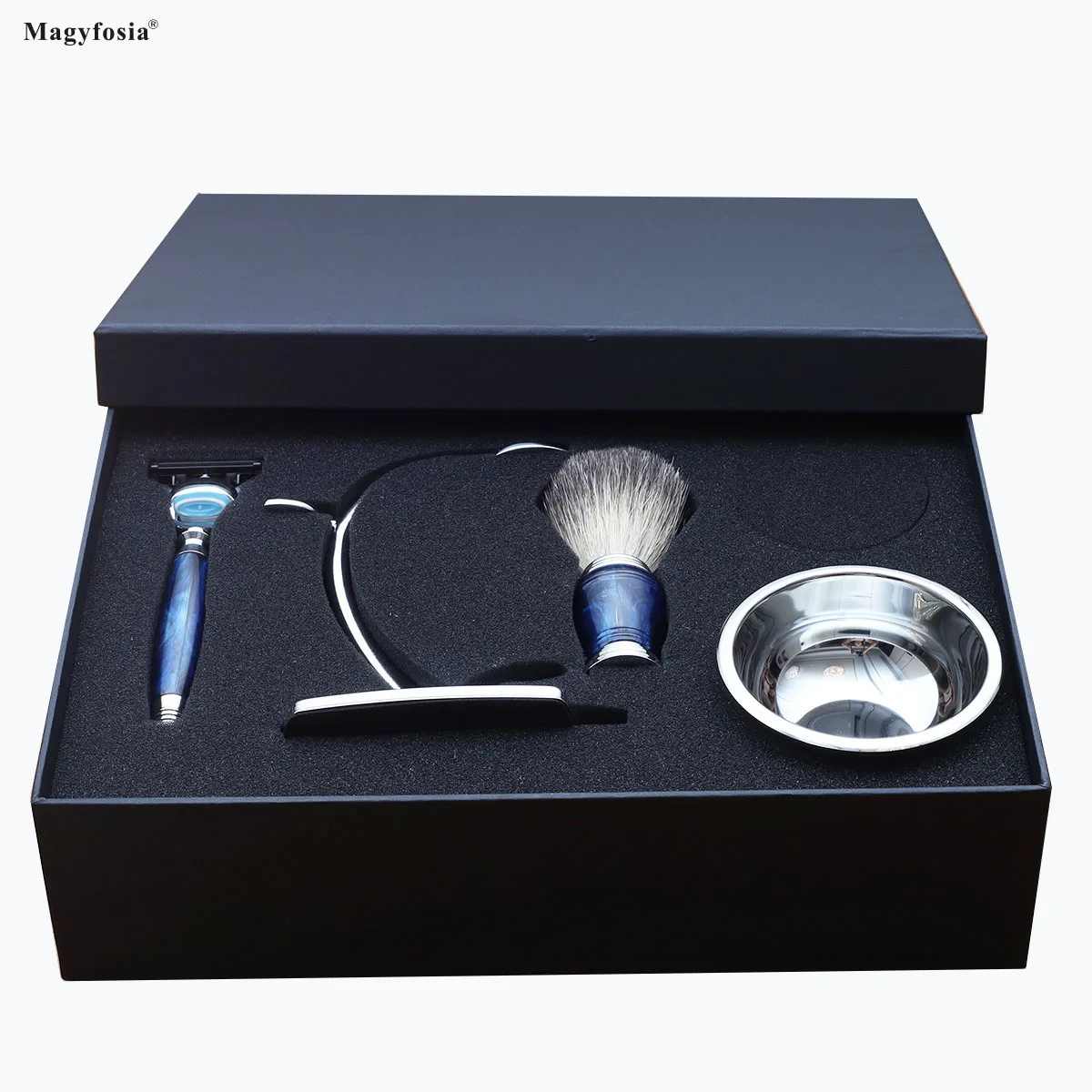 Magyfosia New Royalblue 5-слойная безопасная бритва с двойным лезвием набор для бритья