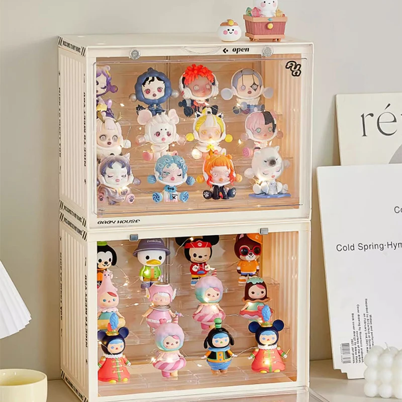 Коробка-витрина трехслойный акриловый гаражный комплект модель игрушки