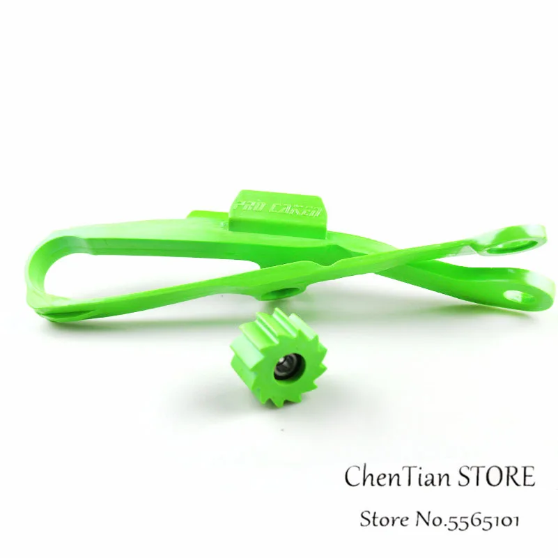 Motorcycle Green Chain Slider Guide Swingarm Roller For KAWASAKI KXF250 KXF450 KX250F KX450F KXF 250 450 2009-2016 | Автомобили и