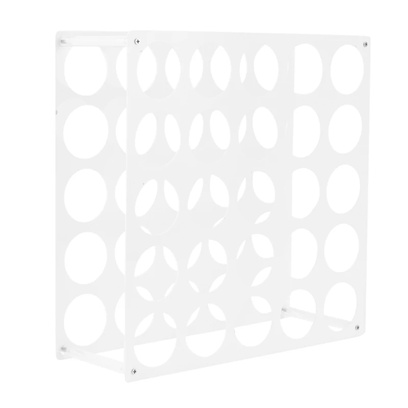 

Vinyl Roll Storage 25-Holes Vinyl Storage Rack Acrylic Storage Organizer Multiple Large Holes Display Stand