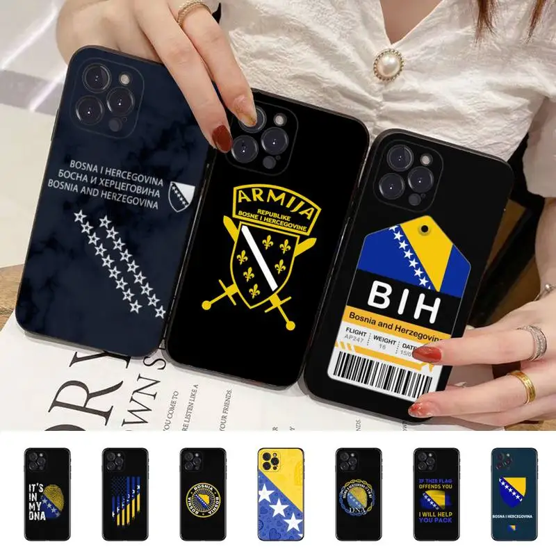 

Bosnia and Herzegovina Passport Phone Case for iPhone 11 12 13 mini pro XS MAX 8 7 6 6S Plus X 5S SE 2020 XR case