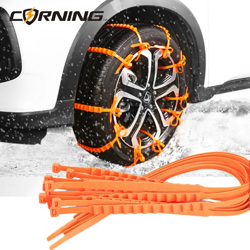 

Car Tyre Chain Winter Auto Snow Chains Anti-Skid Tire Tires Winter Outdoor Snow Tire Emergency Double Grooves Anti-Skid Chains