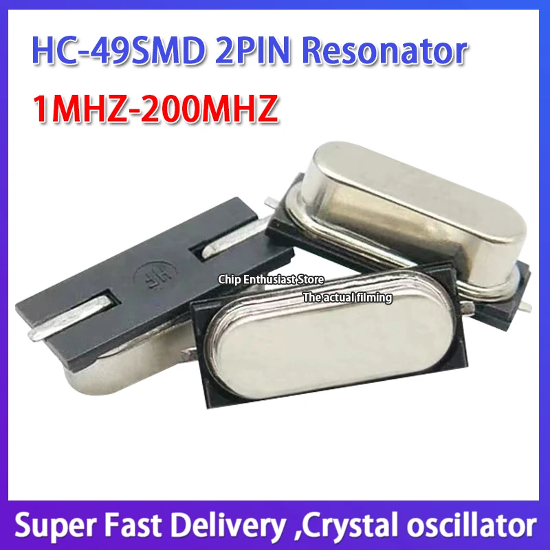 10PCS Passive SMD crystal oscillator hc-49smd 49smd 4-pin 4P 4MHz 4.000mhz automotive resonator