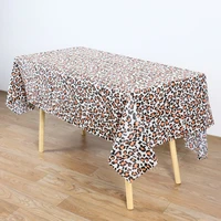 54108inch tablecloth disposable animal tablecloth picnic party happy birthday party supplies safari jungle animal party supplie