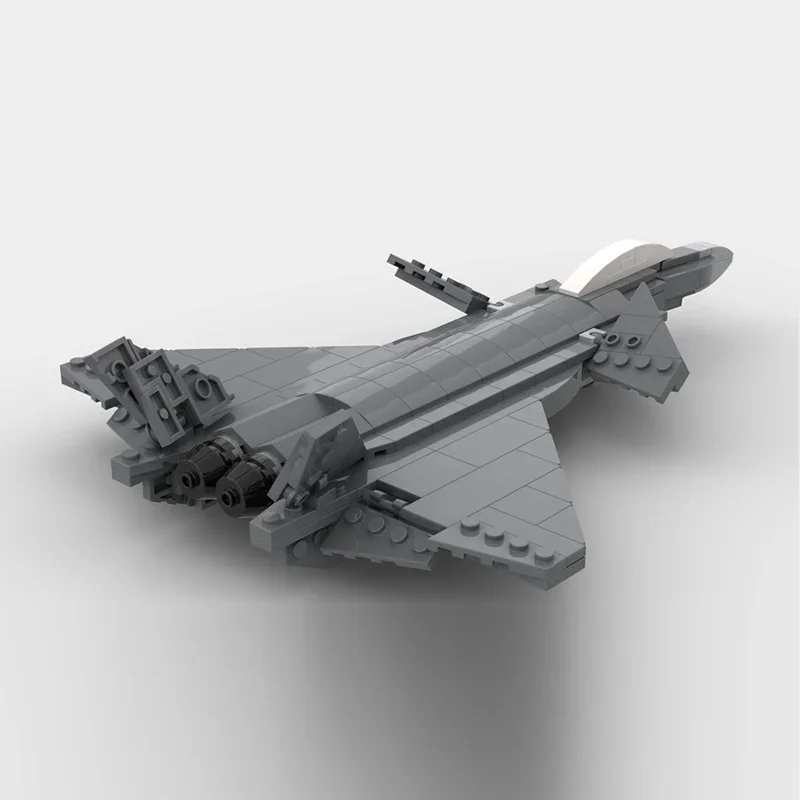 Модель военного самолета MOC строительные кирпичи масштаб 1:72 J-20 дракон модульная