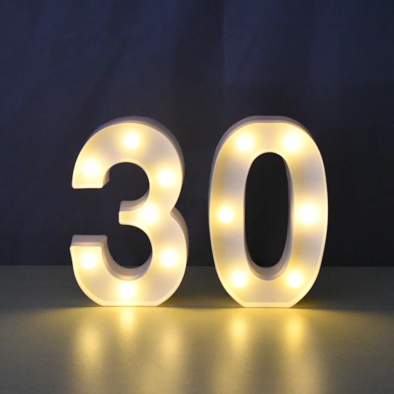 

Светящийся светодиодный светильник в виде цифр, лампа с буквами алфавита, украшение дома, ночсветильник для свадьбы, вечеринки, спальни, украшение на день рождения