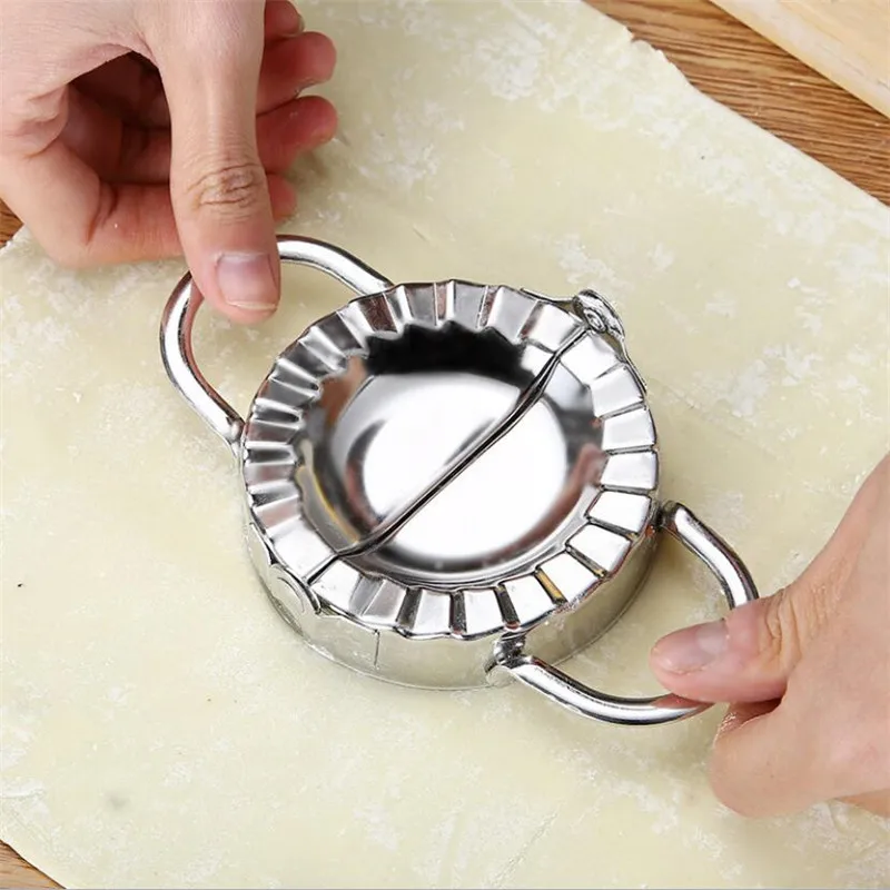 

Stainless Steel Dumplings Tool Lazy DIY Jiaozi Maker Device Easy Dumpling Peeling Slicer Mold Kitchen Accessories