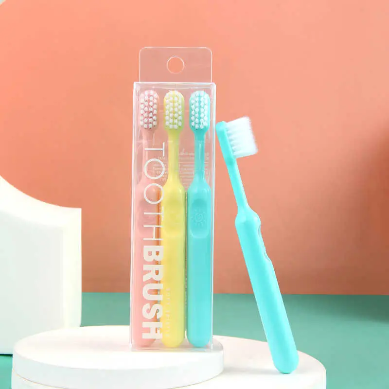 

3 шт./набор, Детские Силиконовые Зубные щётки с мягкой щетиной
