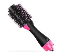 1000w hair dryer hot air brush styler and volumizer hair straightener curler comb roller one step electric ion blow dryer brush