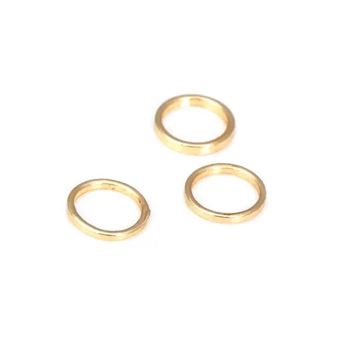 Латунные круглые замкнутые кольца, 50 шт., 4 мм, 5 мм, 6 мм, 18 К, золотистого цвета, серебристого цвета, аксессуары для изготовления ювелирных изделий