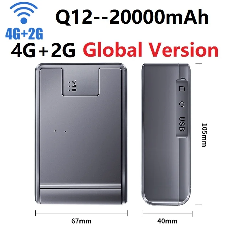 

4G GPS трекер автомобильный, Полимерная батарея емкостью 20000 мАч/10000/6000/3000 мАч, автомобильный GPS локатор для автомобиля устройство слежения в реальном времени противоугонная сигнализация приложение положения