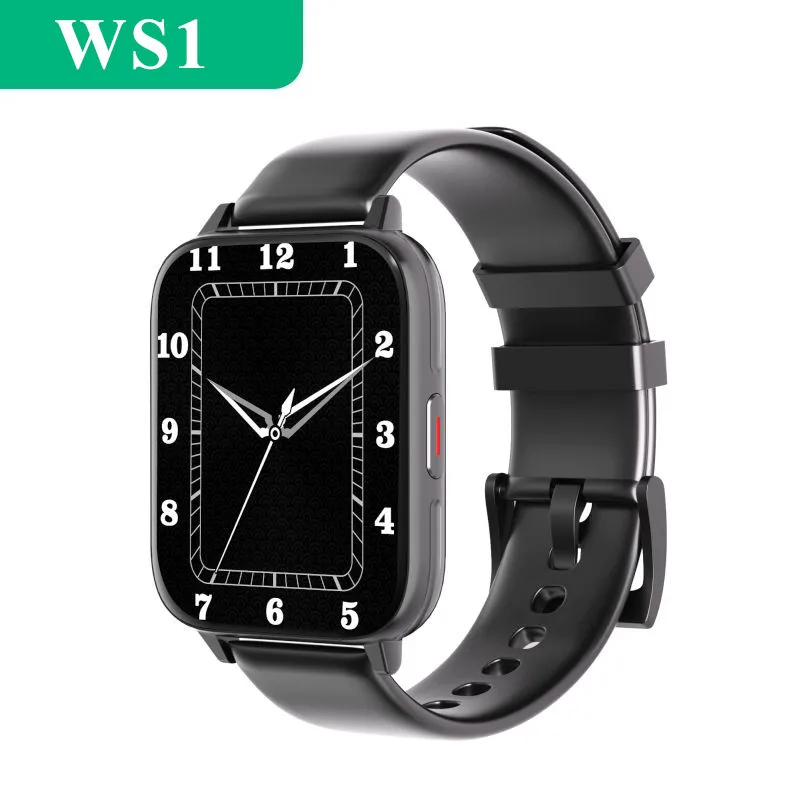 

2022 Smartwatch Men's Women Sport Watches 1.75inch Magnetic Charging Waterproof Smart Watch Health Monitor Fitness Bracelet WS1